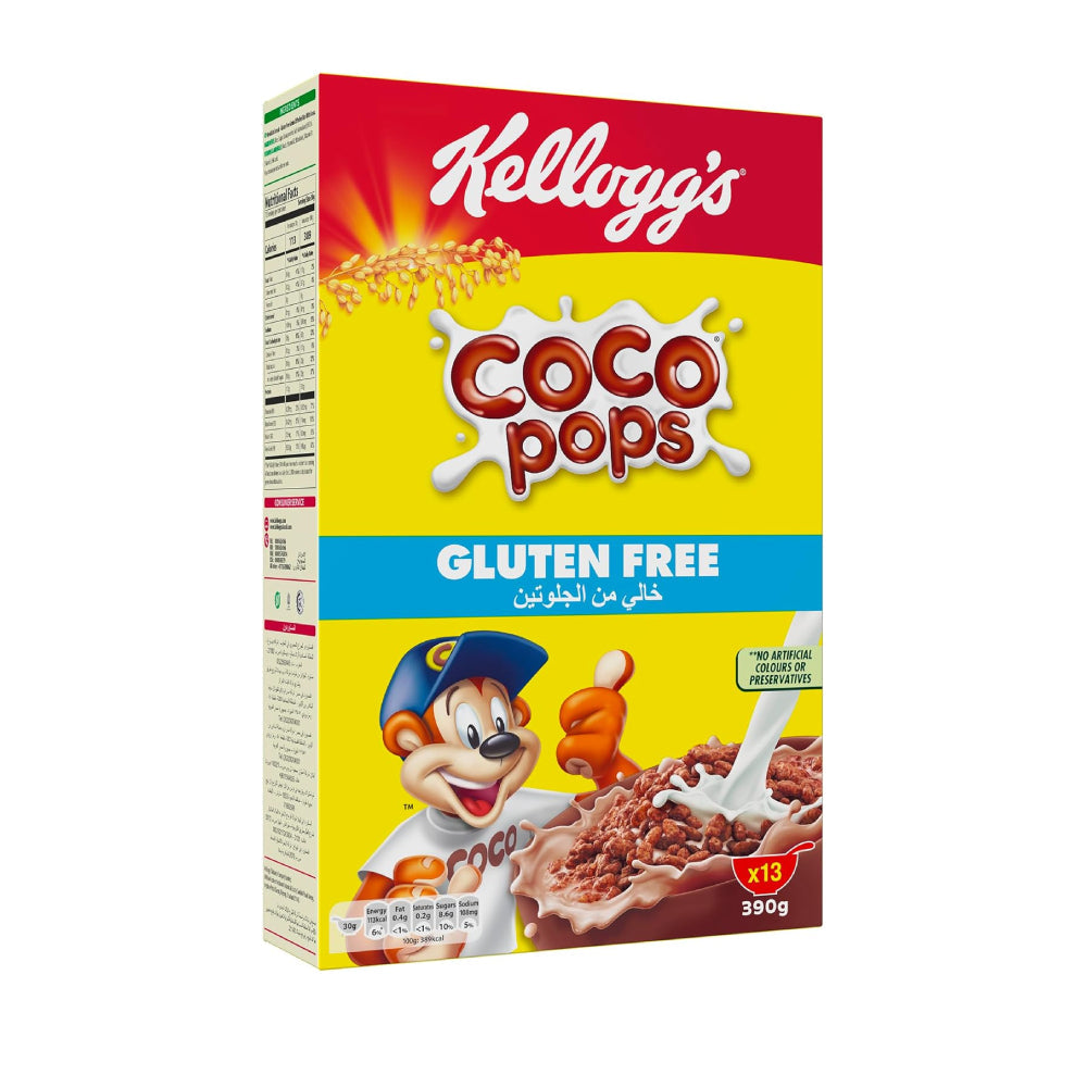 Kellogg's Coco Pops Corn Flakes Cereal Gluten Free 390gm