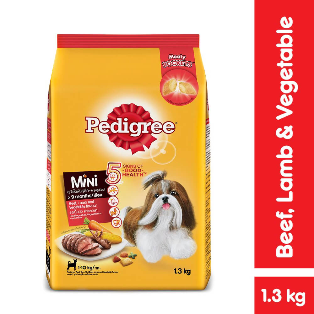 Pedigree Small Breed Beef Lamb&Vegetable Flavor 1.3kg