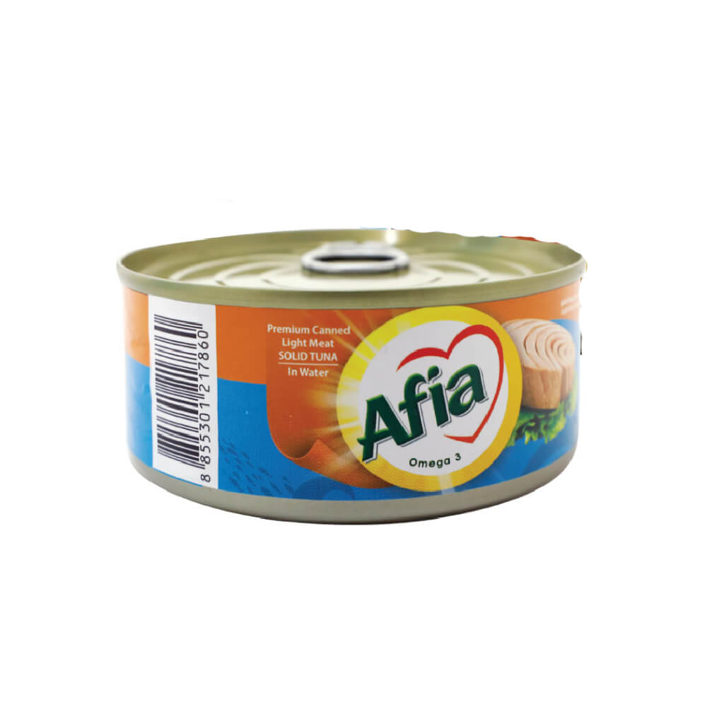 Afia Light Meat Tuna Solid in Water 160gm