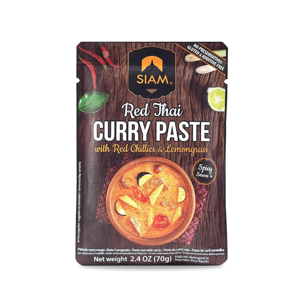 De Siam Red Thai Curry Paste 70G