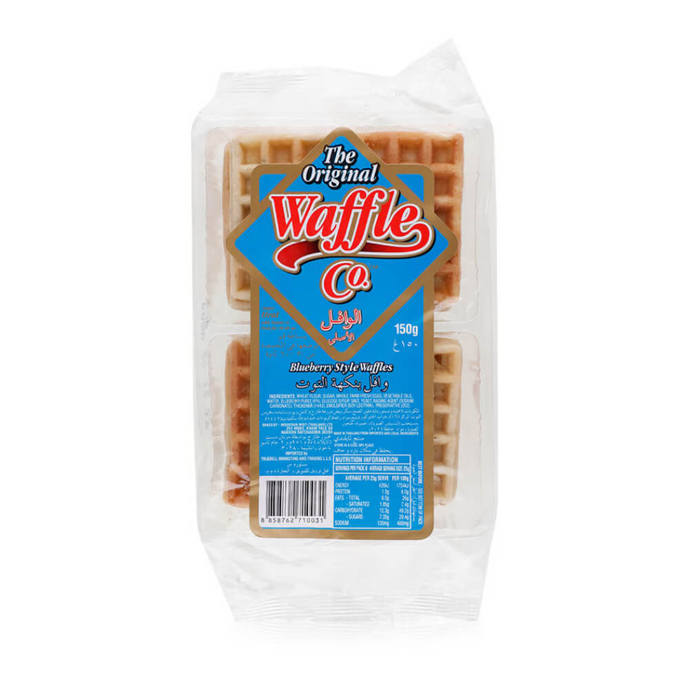 The Original Waffles Co Blueberry Style Waffles 150gm