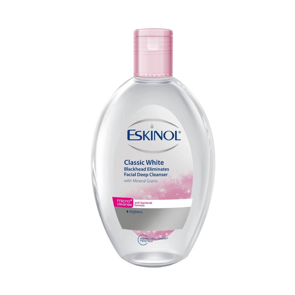 Eskinol Classic White Facial Deep Cleanser Blackhead Eliminates Mineral Grains 225ml