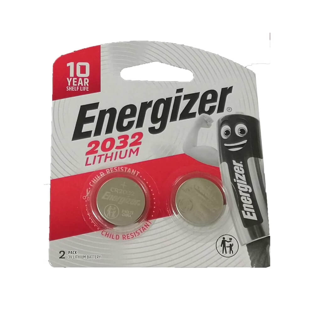 Energizer 2032 Lithium Battery 3V 2 Pieces