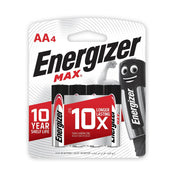 Energizer Max AA 4 Alkaline Battery 1.5V 4 Pieces