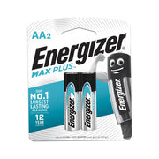 Energizer Max Plus AA 2 Alkaline Battery 1.5V 2 Pieces