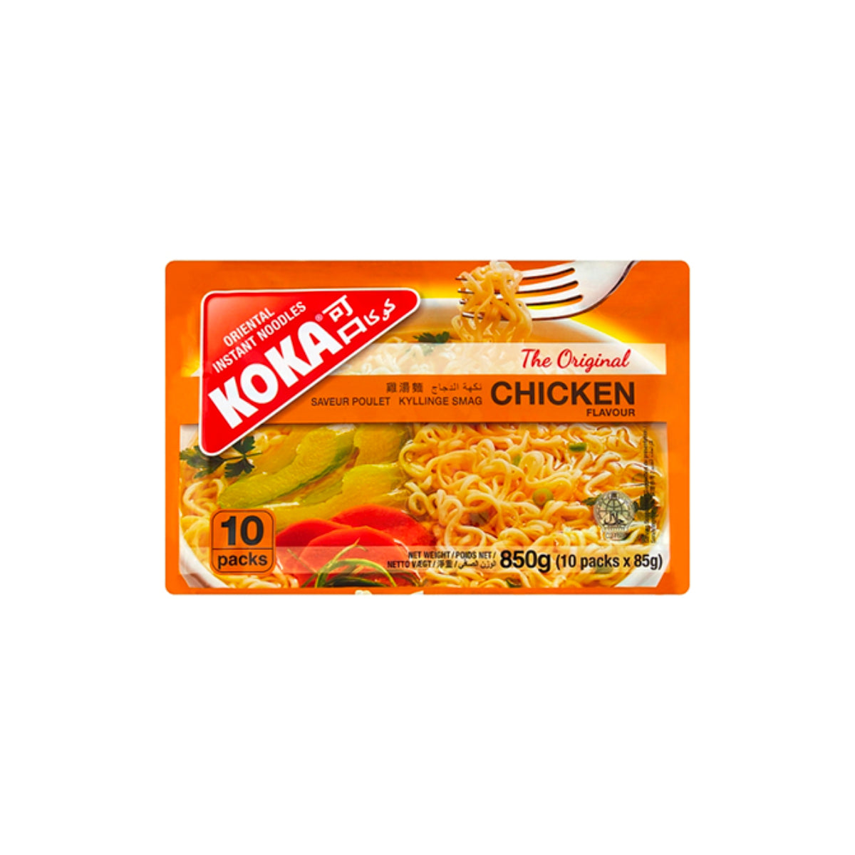 Koka The Original Chicken Flavour Instant Noodles 10x85g