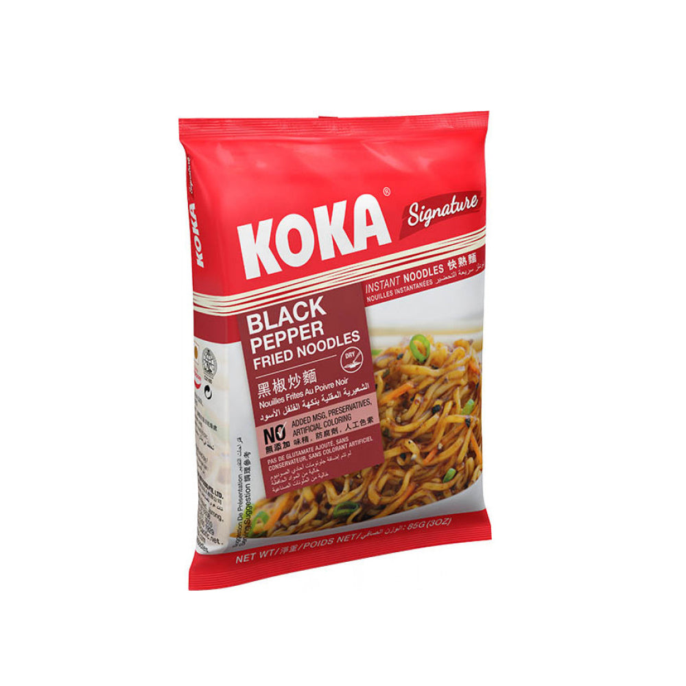 Koka Instant Noodles No MSG Black Pepper 85G