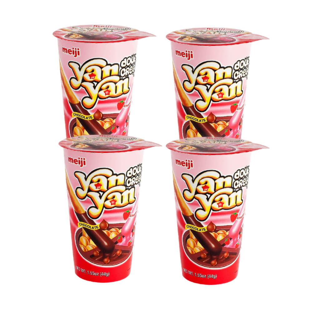 Yan Yan Cup Choco/Strawberry 4Pcs @Special Offer