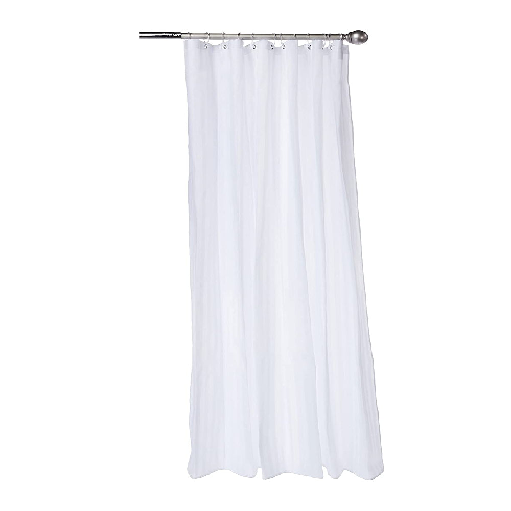 Home Pro Polyester Shower Curtains 180x180Cm White