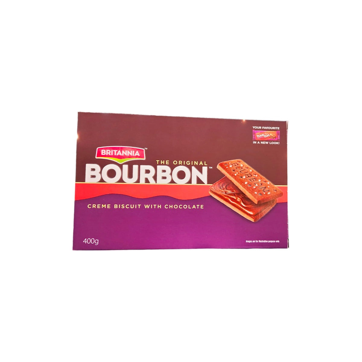 Britannia Bourbon The Original Cream Biscuit With Chocolate 400g