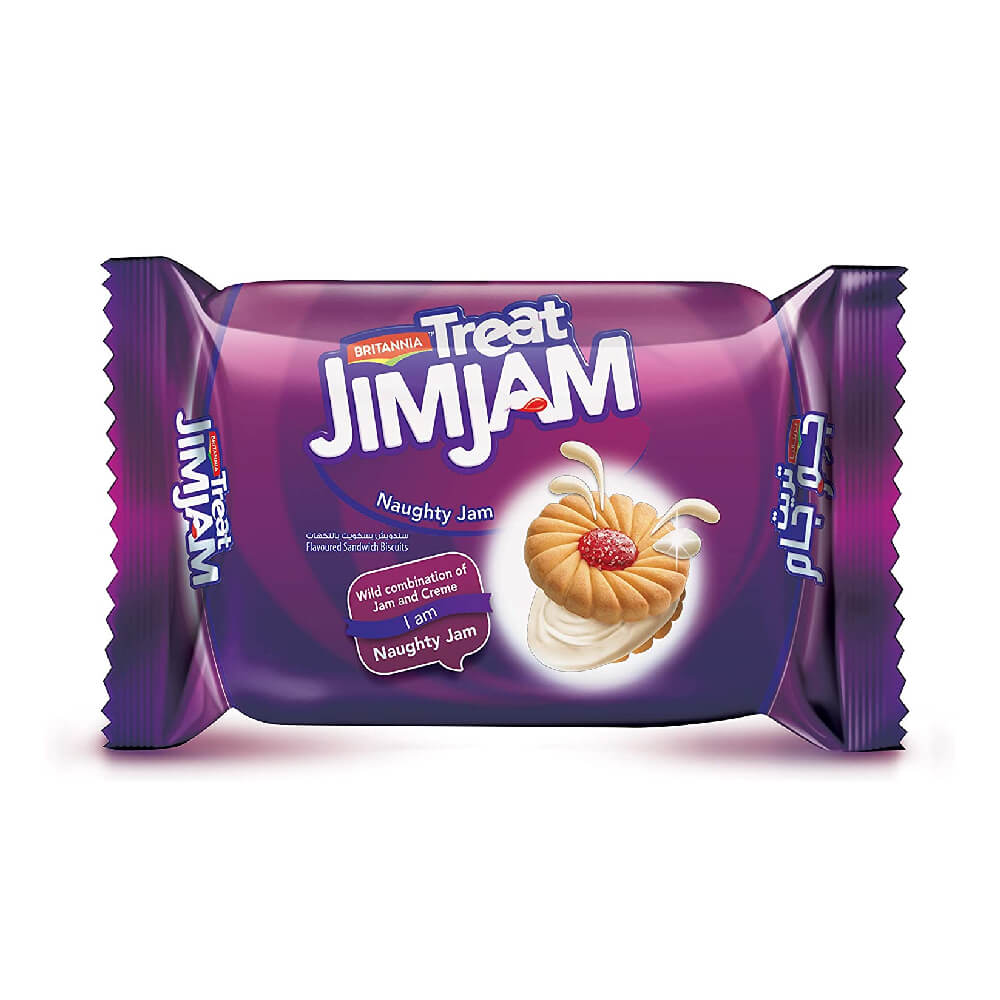 Britannia Jim Jam Cream Biscuits 138gm