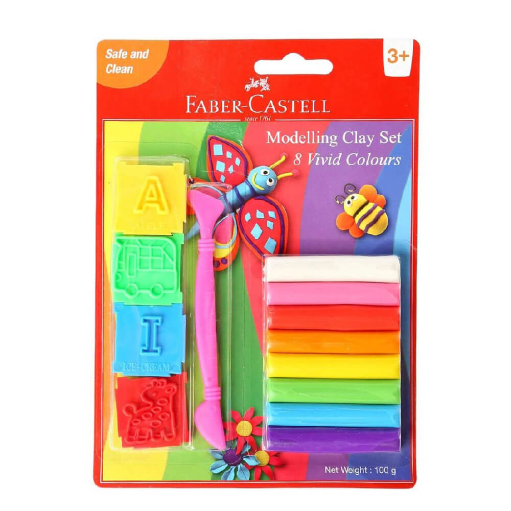 Fc Modelling Clay 100Gm (8X12.5Gm) + Accessories