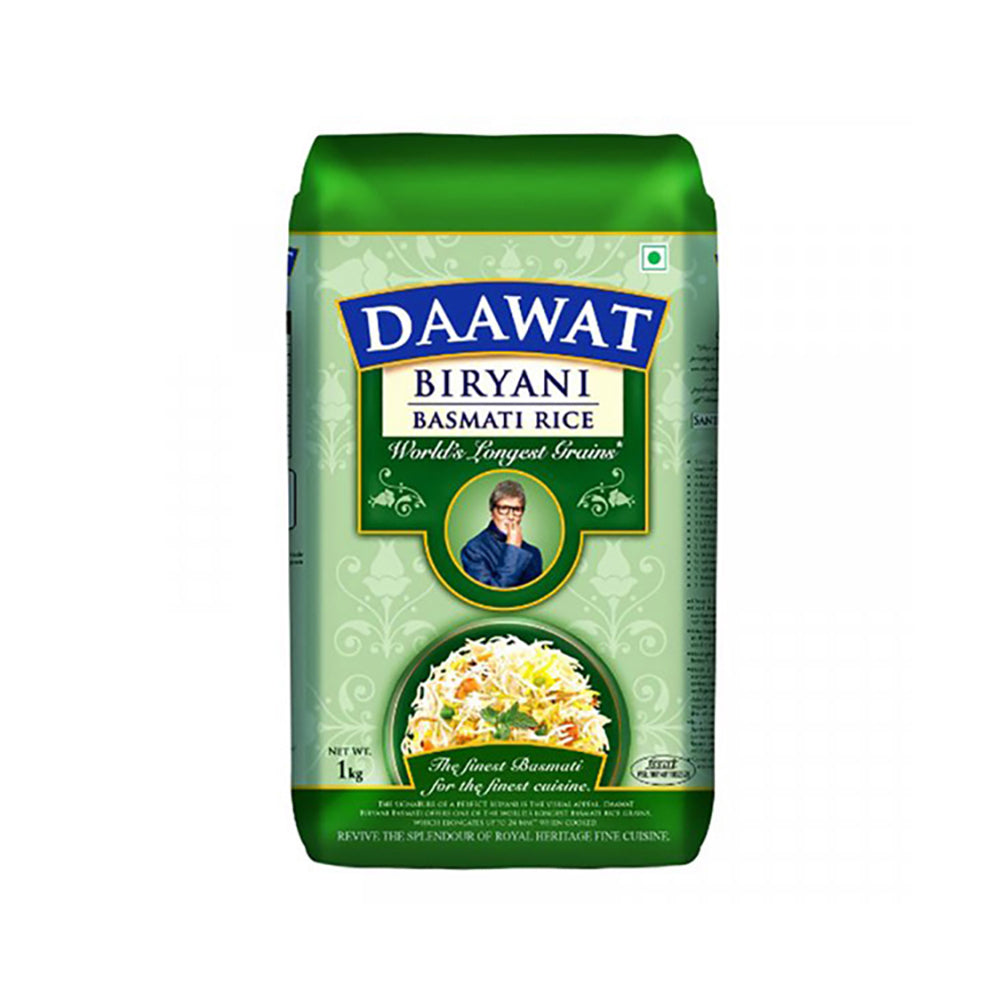 Daawat Extra Long Grain White Basmati Rice 1kg