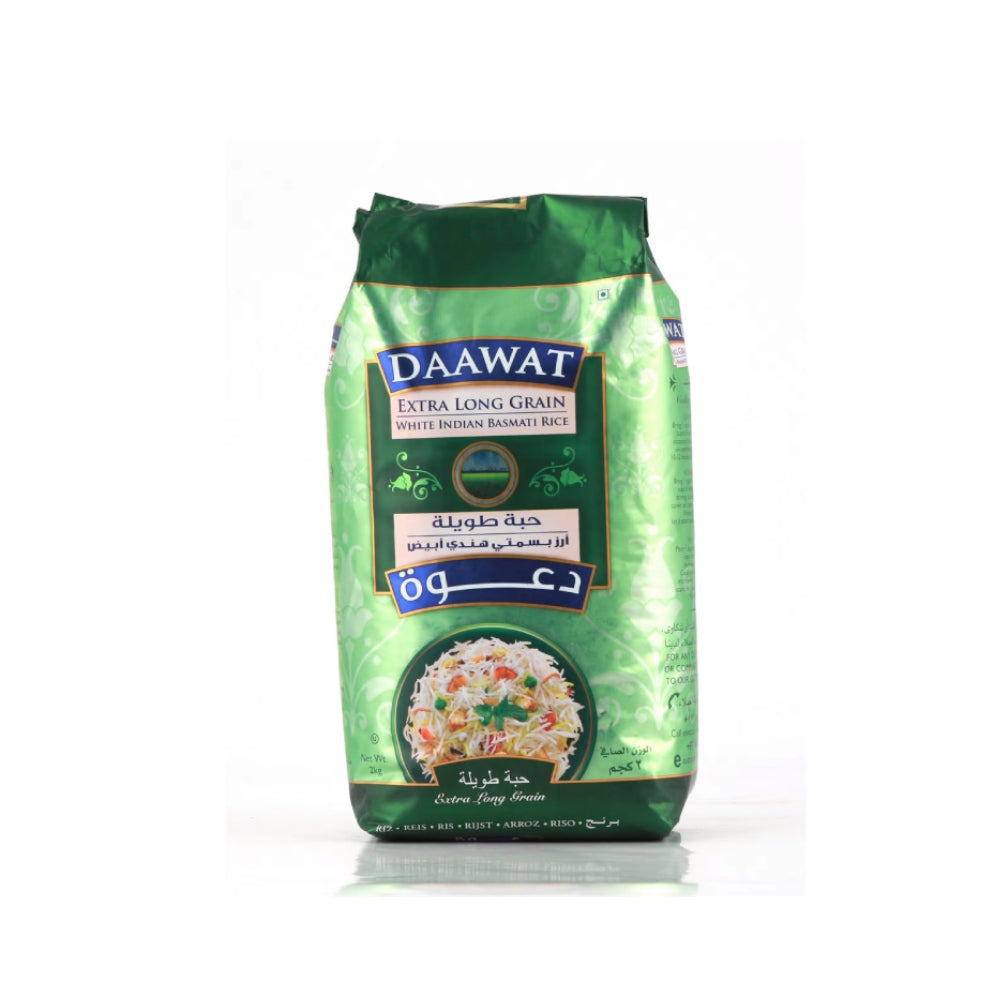 Daawat Extra Long Grain White Basmati Rice 2kg