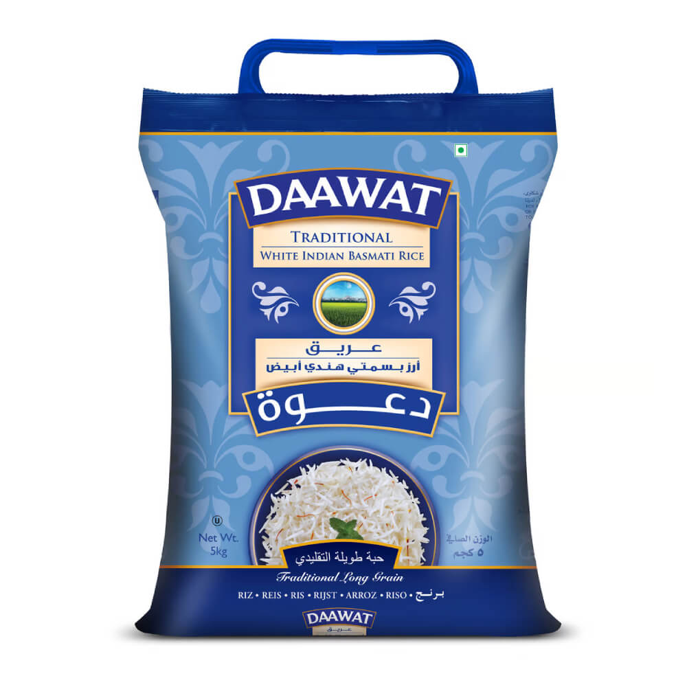 Daawat Traditional White Indian Basmati Rice 5kg