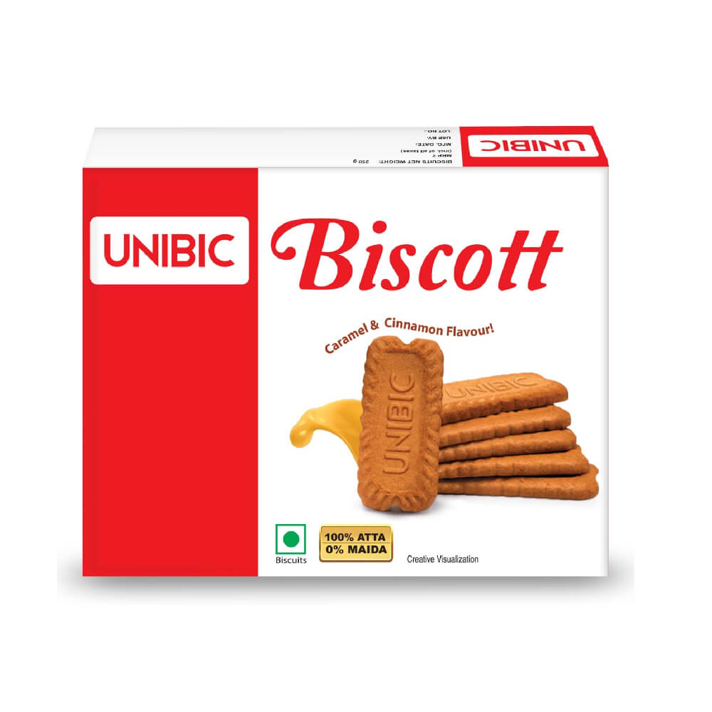 Unibic Caramel & Cinnamon Biscott 250gm