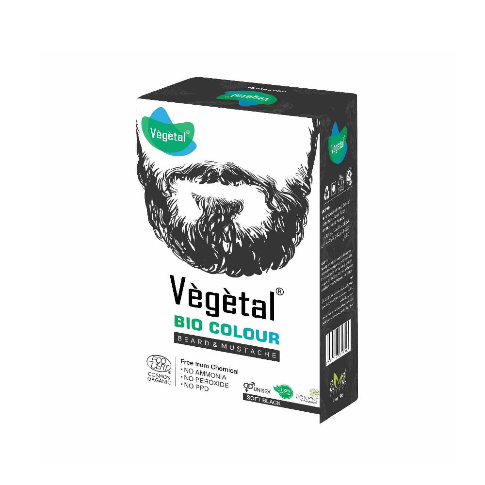 Vegetal Bio Beard And Mustache Colour Soft Black Organic 100gm