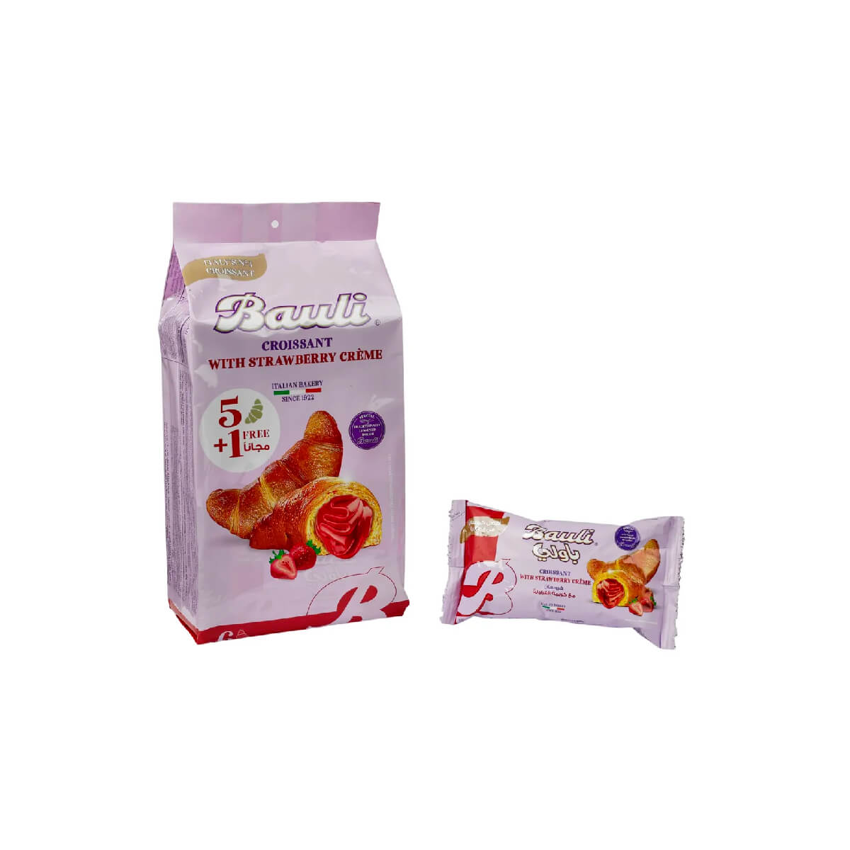Bauli Croisant/Strawberry Cream 6x50gm
