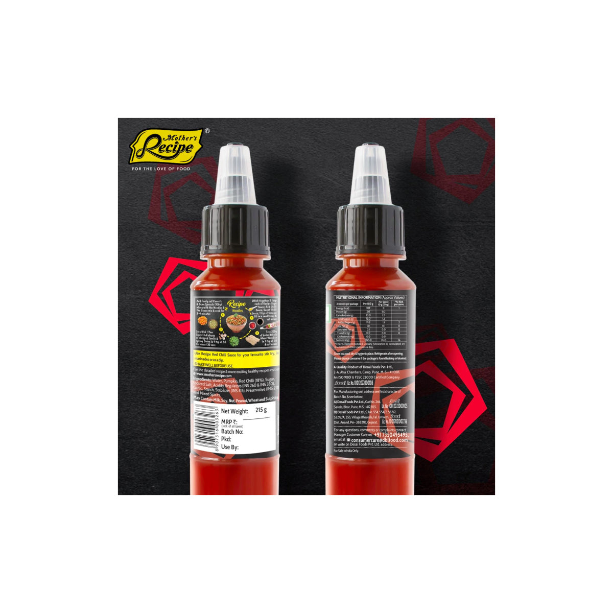 Mother's Recipe Red Chilli Sauce 215g