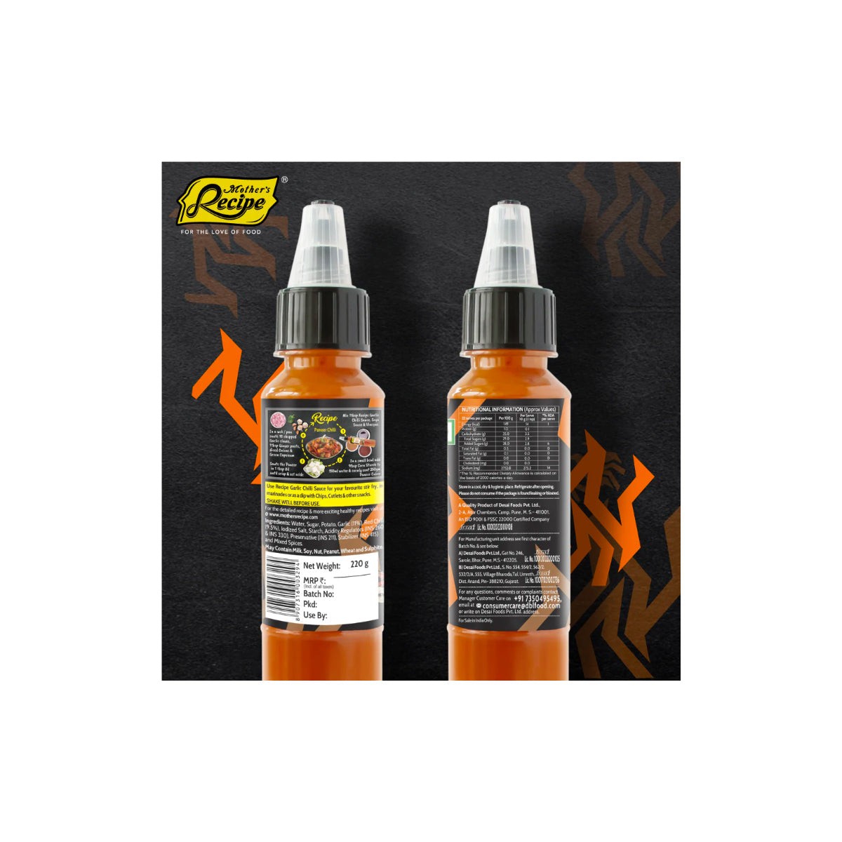 Mother's Recipe Garlic Chilli Sauce 240g