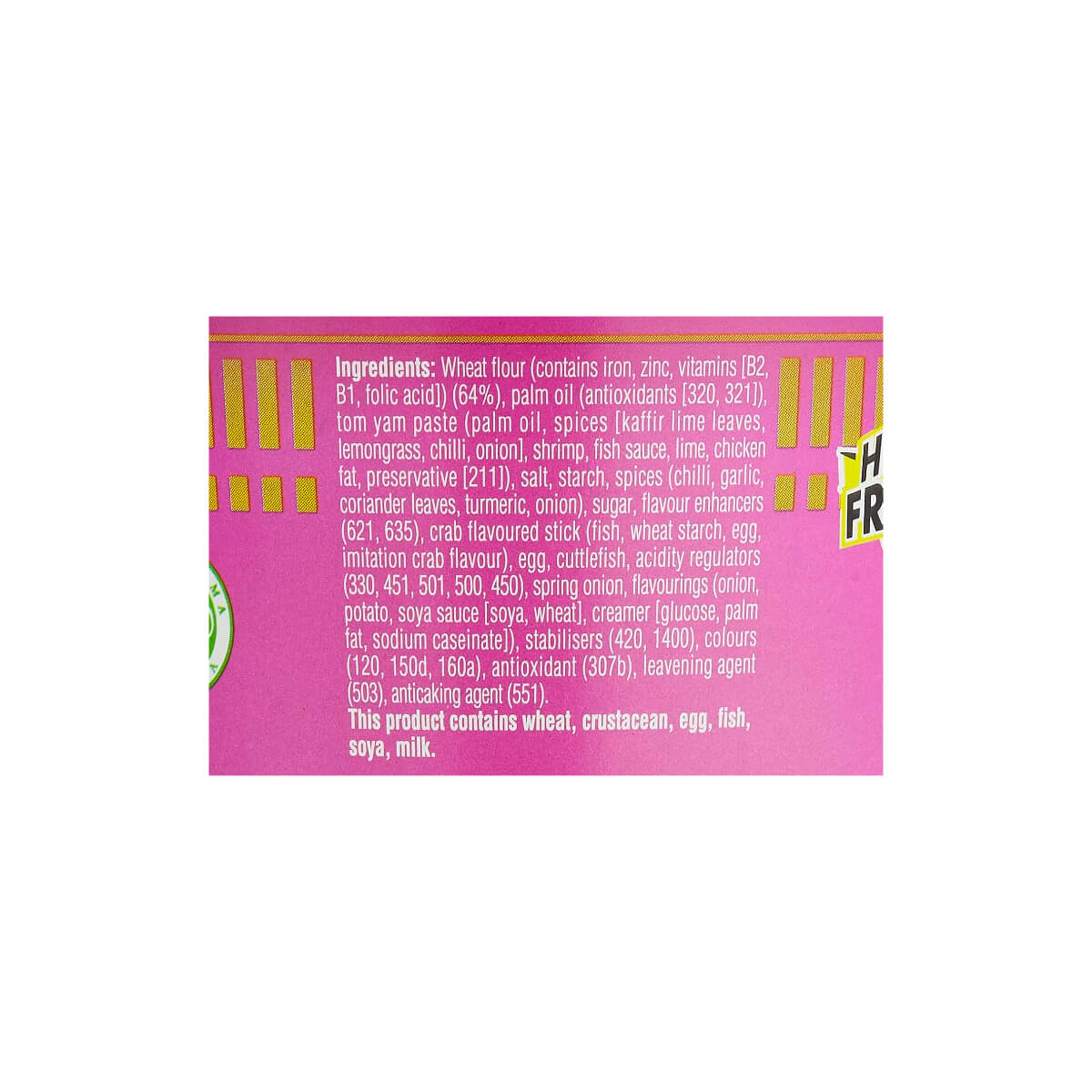 Nissin Tom Yum Seafood Flavour Instant Flavour Cup Noodles 70g