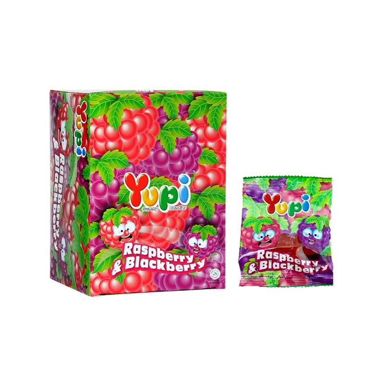 Yupi Gummy Raspberry & Blackberry Tray 24Gx24