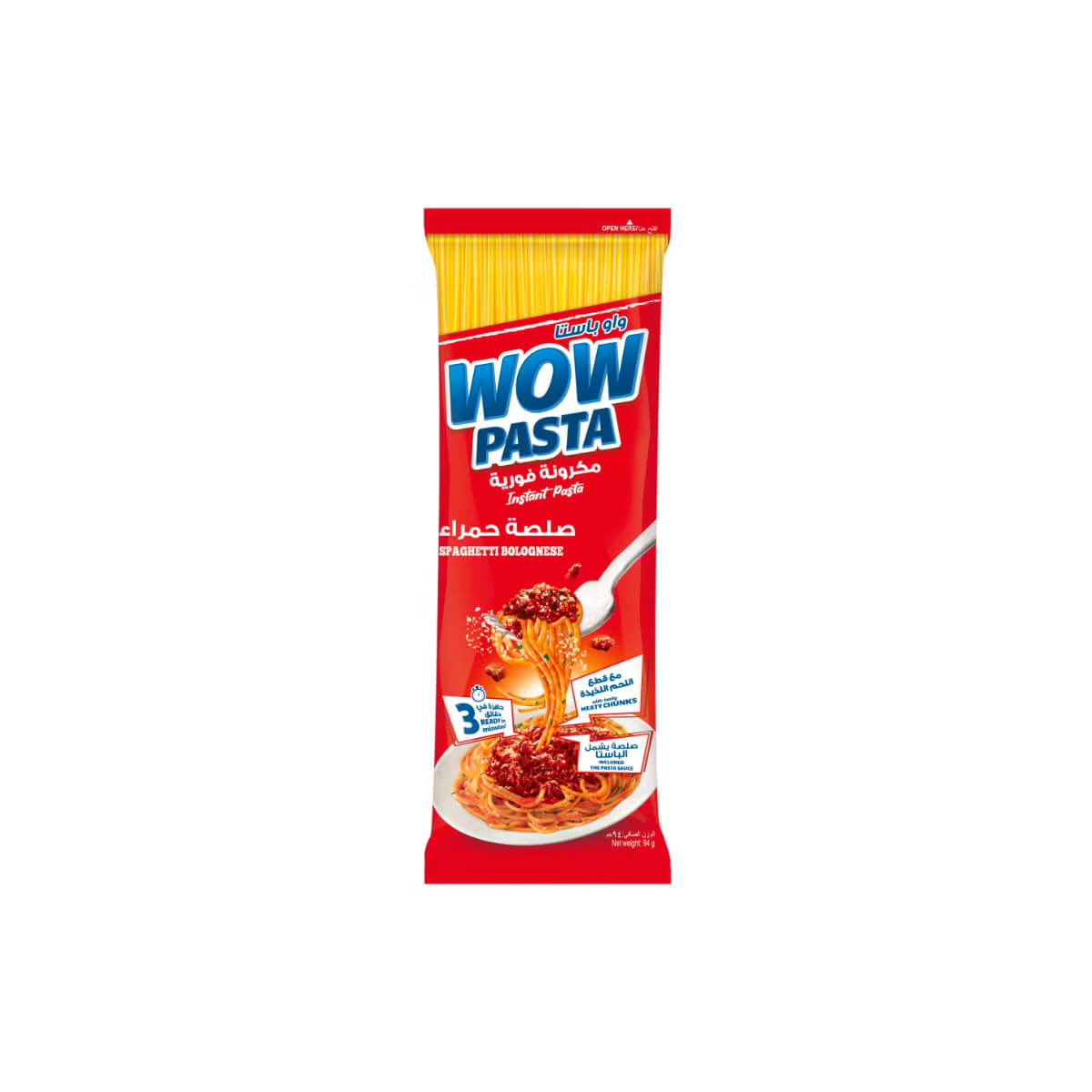 Wow Pasta Instant Bolognese Spaghetti 94g
