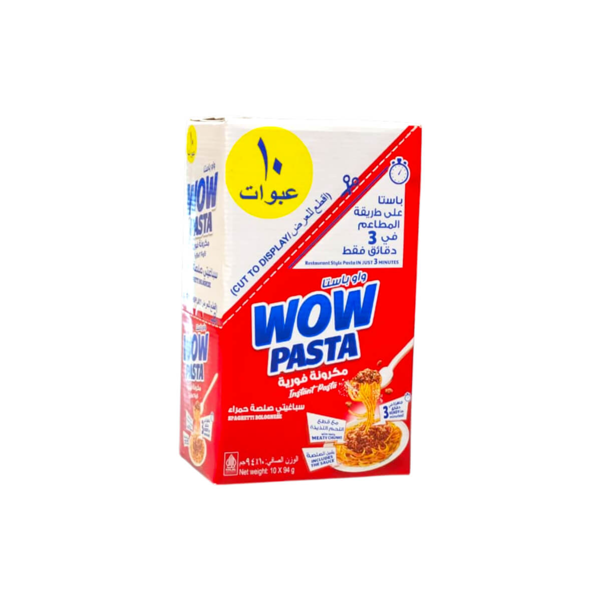 Wow Pasta Instant Bolognese Spaghetti 10x94g