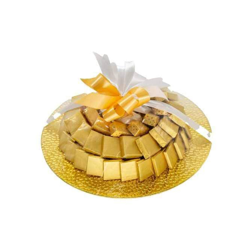 Chocolate Tray Gold Round S2