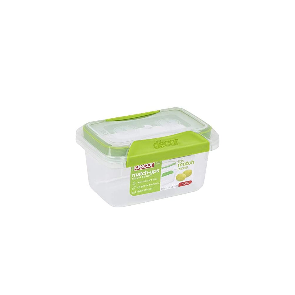 Decor Match Ups Clips Oblong Green 350ml