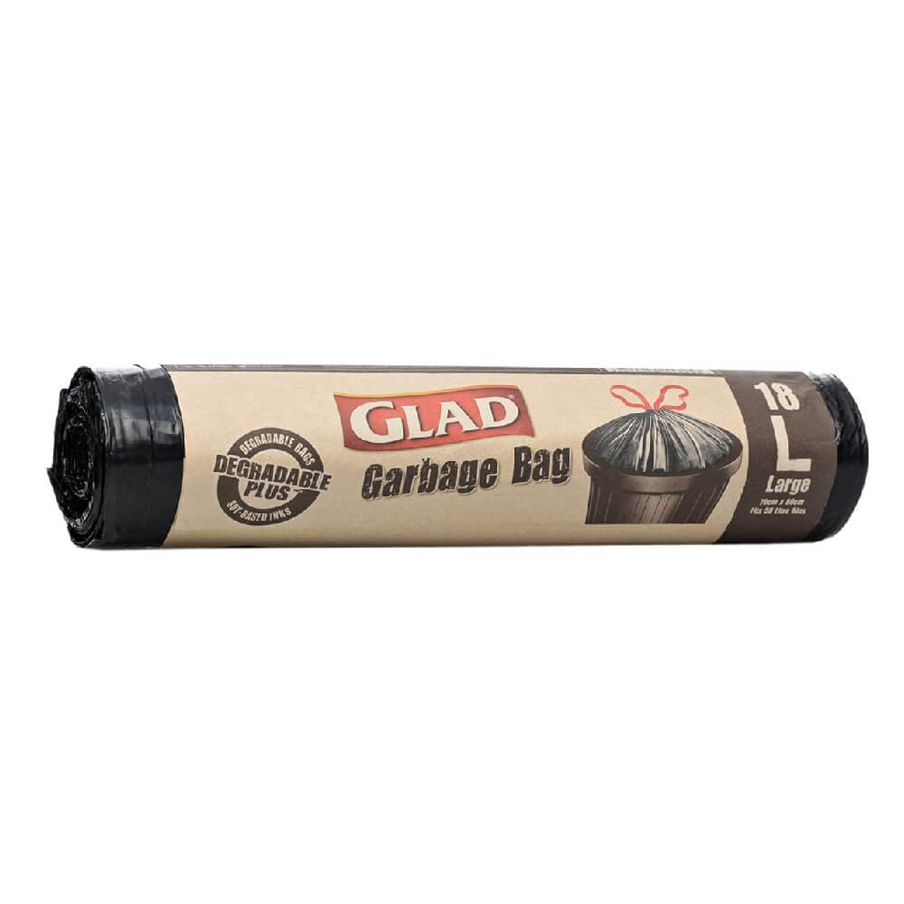 Glad Degradable Plus Garbage Bag Large Size 70x80cm 18 pieces