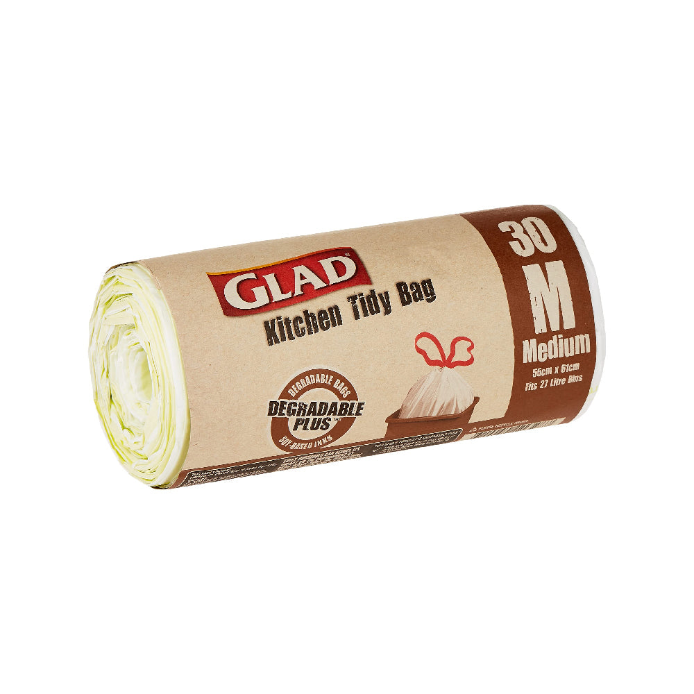 Glad Kitchen Tidy Degradable Plus Medium Bags 30s