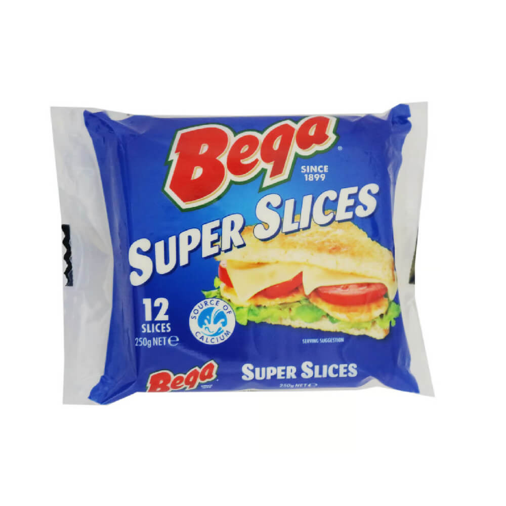Bega Super Slices Cheese 250gm