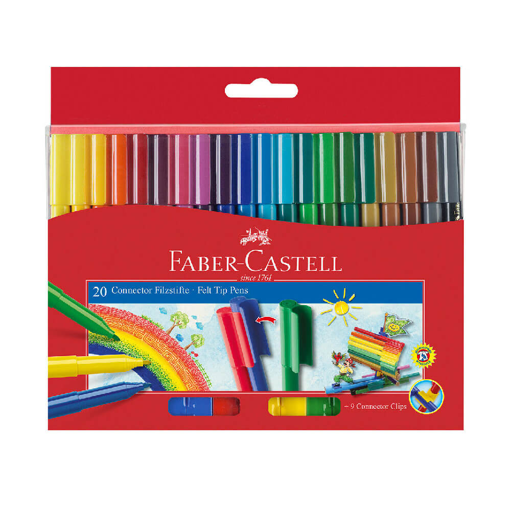 Faber-Castell Connector Felt Pen 20 Color