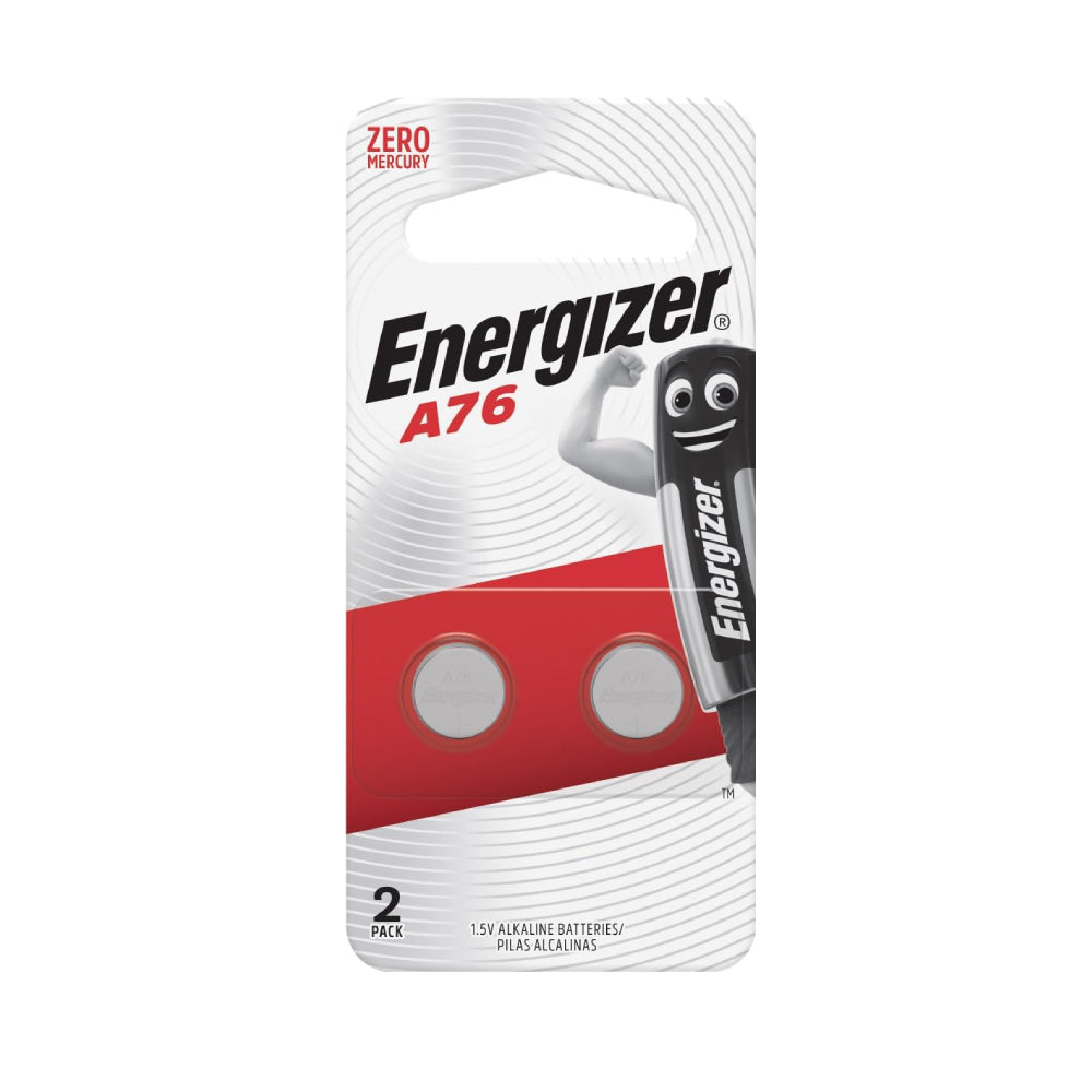 Energizer A76 Alkaline Batteries 1.5V 2 Pieces