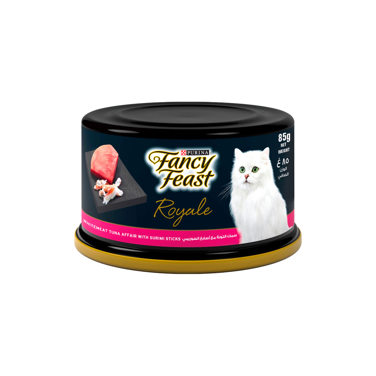 Purina Fancy Feast Royale Whitemeat Tuna Affair With Surimi Sticks Wet Cat Food 85g