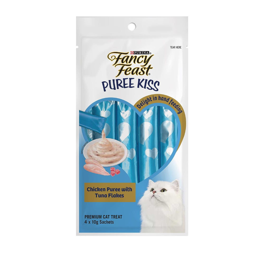 Purina Fancy Feast Puree Kiss Chicken With Tuna Flakes 40gm
