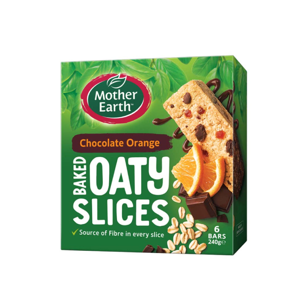 Mother Earth Oaty Slices Orange Choco Bars 240G