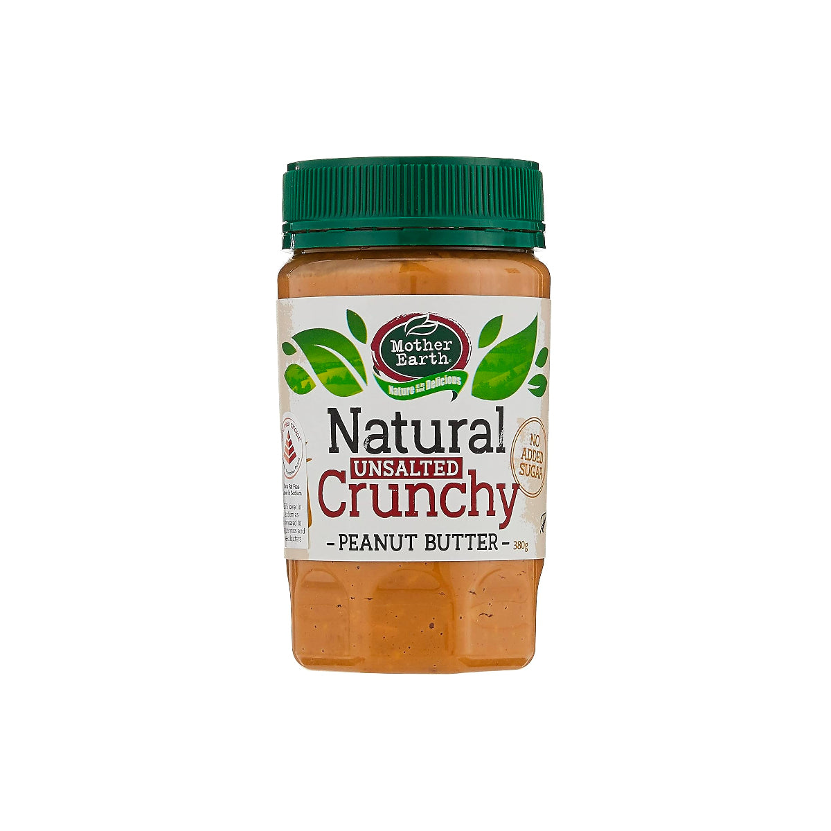Mother Earth Peanut Butter Crunchy Unsalted Natural 380G