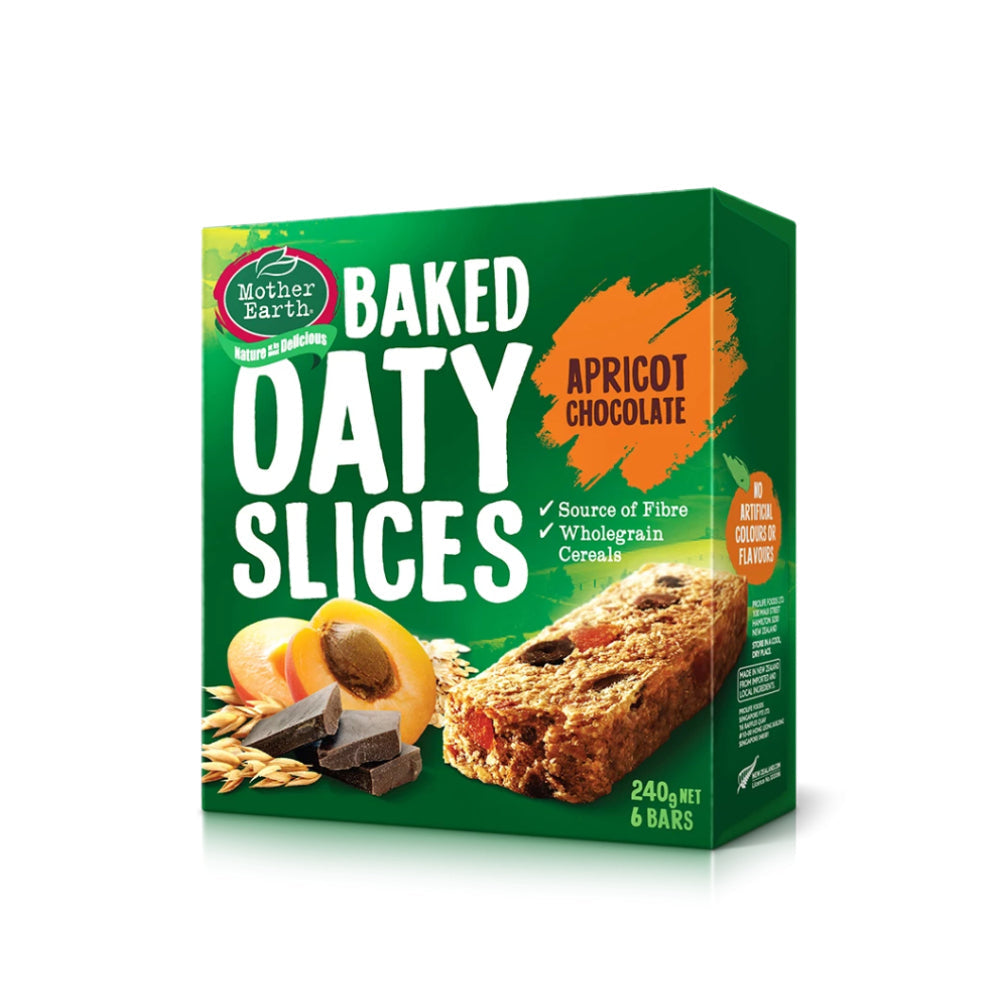 Mother Earth Oaty Slices Apricot Choco Bars 240G