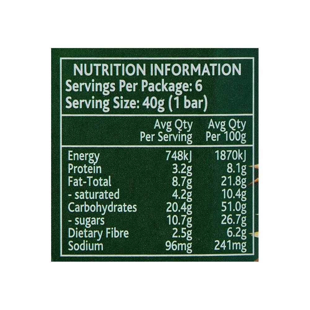 Mother Earth Oaty Slices Afghan Bars 240G