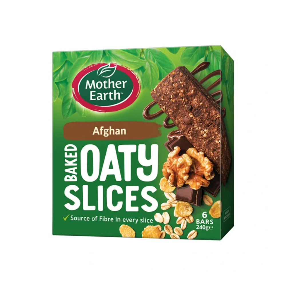 Mother Earth Oaty Slices Afghan Bars 240G