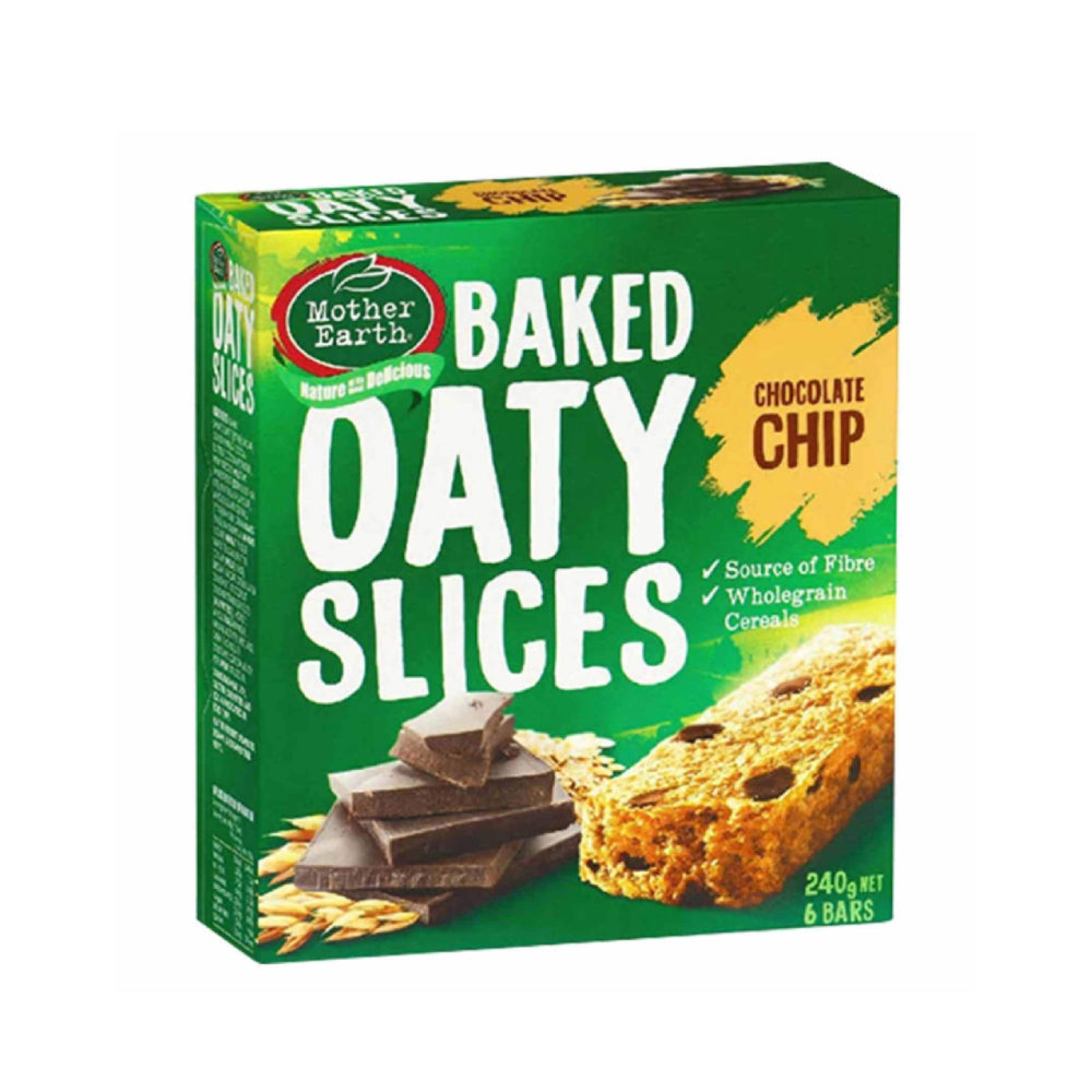 Mother Earth Oaty Slices Choco Chip Bars 240G
