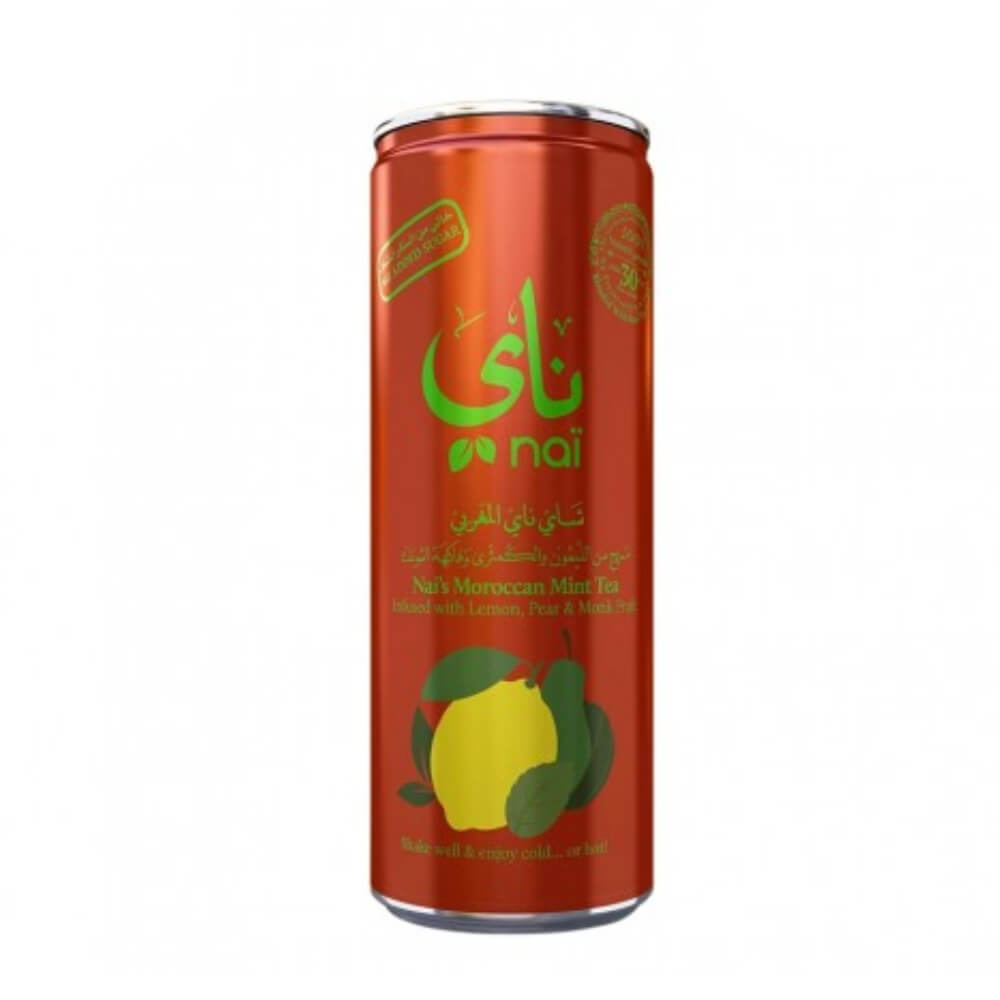 Nai Moroccan Mint With Lemon ,Peas & Monk Fruit Iced Tea 250ml