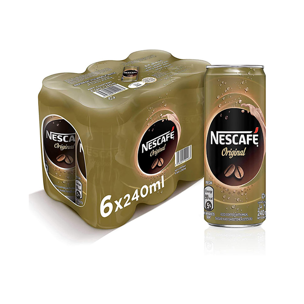 Nescafe RTD Original Chilled Coffee Can 240mlx6