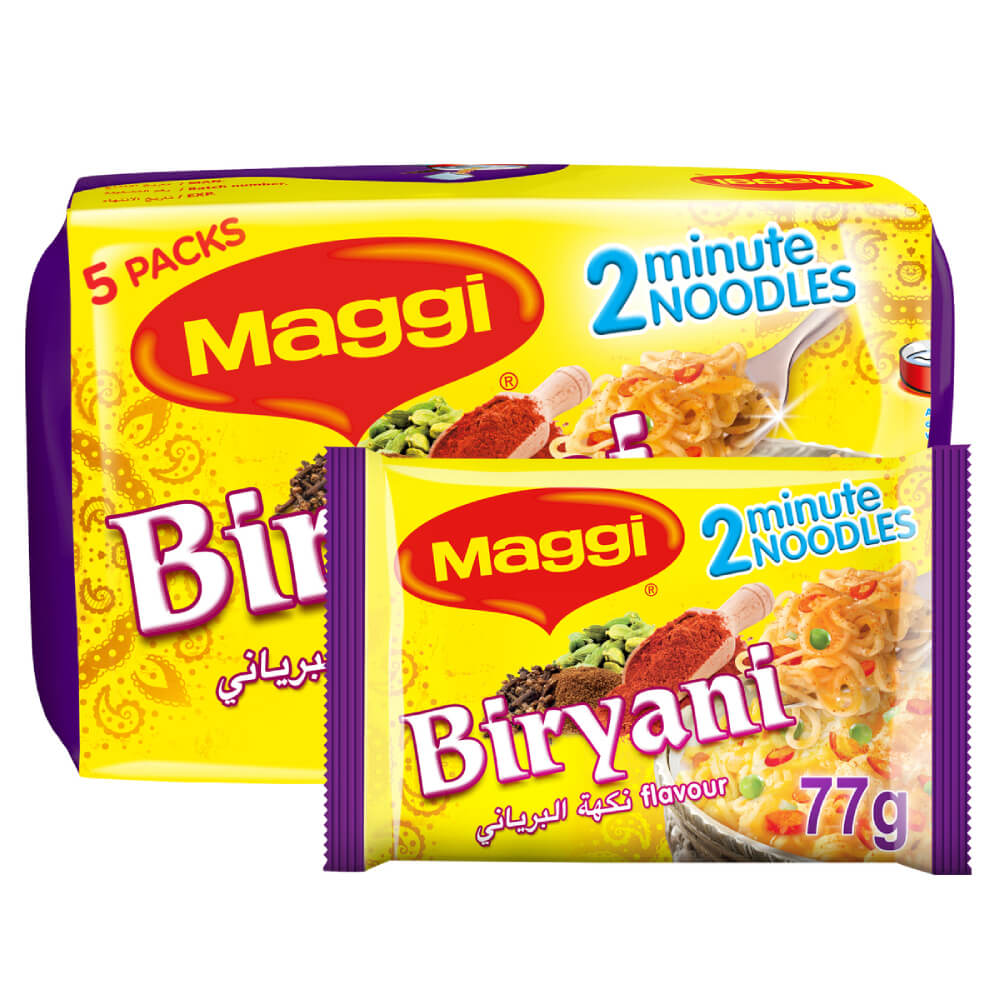 Maggi 2 Minutes Noodles Biryani 77Gx5's