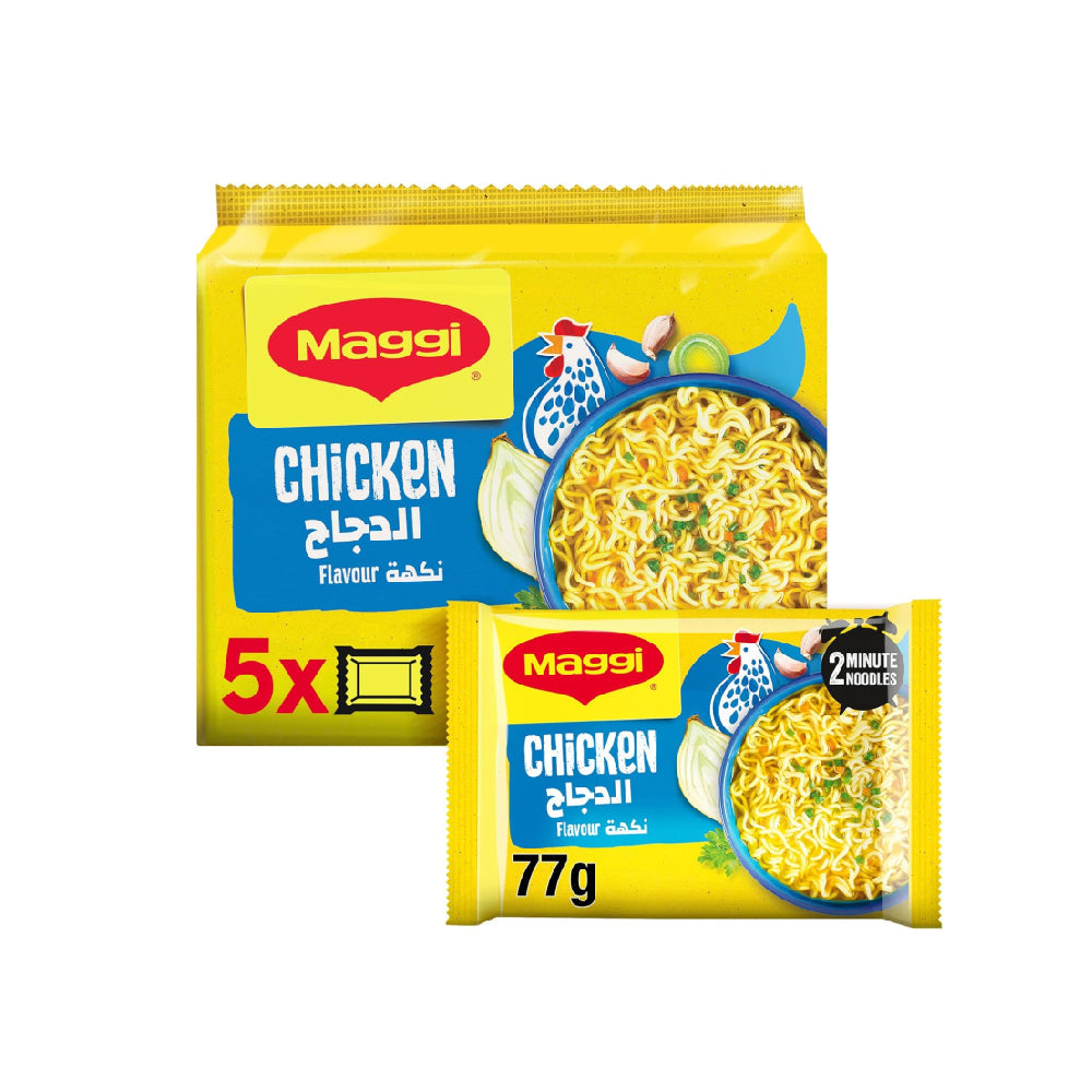 Maggi Chicken Flavoured Instant 2 Minutes Noodles 5x77gm