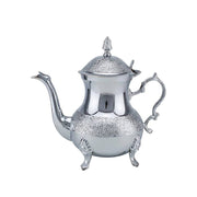 Home Morrocan Tea Pot Flower Engraving Design Brass 700ml