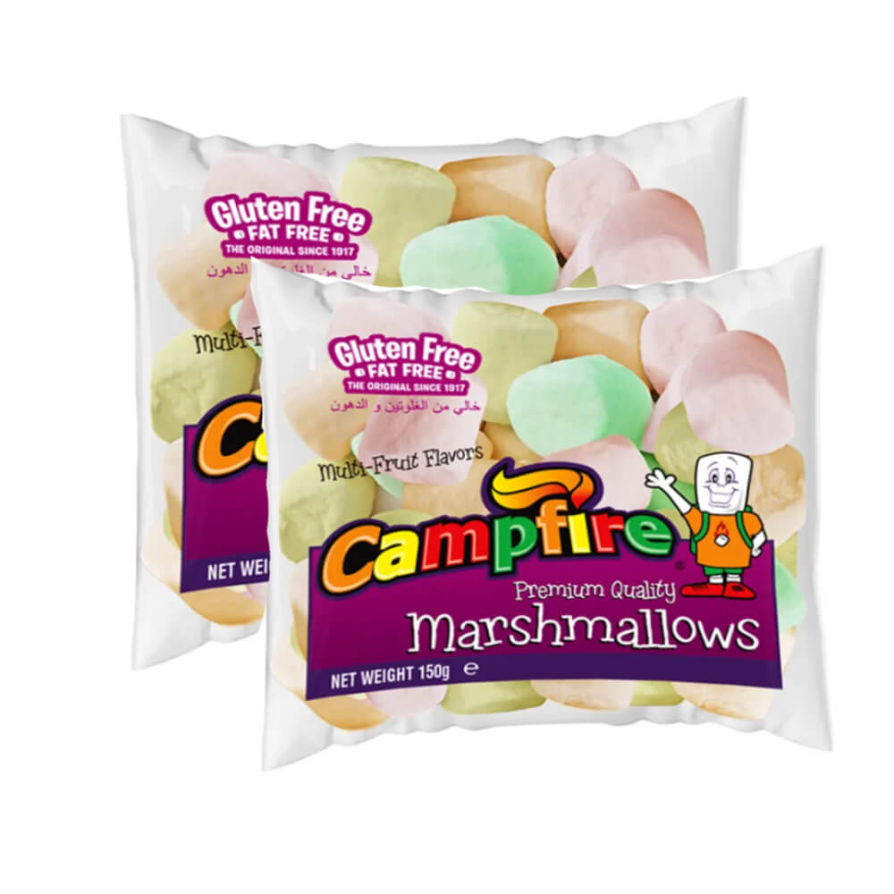 Campfire Marshmallows Assorted Flavour 2x150gm