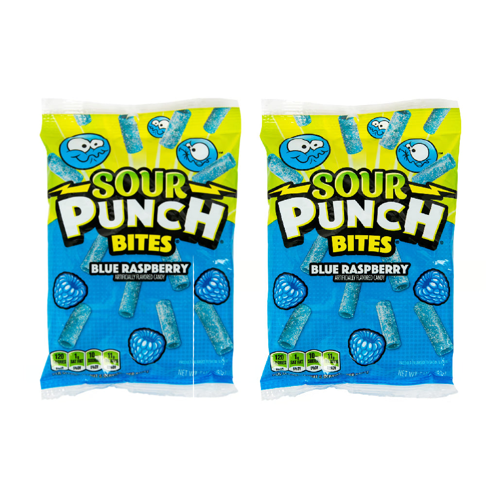 Sour Punch Bites Blue Raspberry Candy 2x105gm